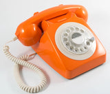 GPO 746 ROTARY TELEPHONE - ORANGE