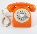 GPO 746 ROTARY TELEPHONE - ORANGE