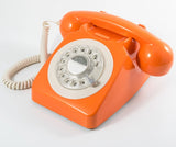 GPO 746 ROTARY TELEPHONE - ORANGE