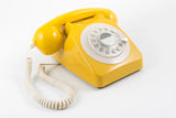 GPO 746 ROTARY TELEPHONE - MUSTARD