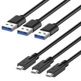 Rankie USB C to USB A 3.1 1M (3 Pack)