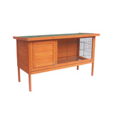 Little Buddies Wooden Pet Rabbit Hutch 2 Sections - Large