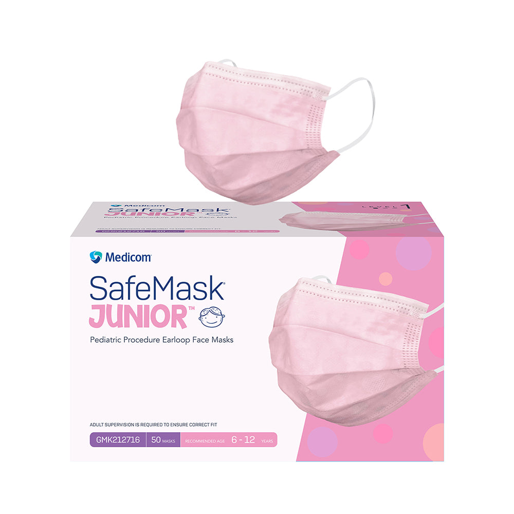Medicom Kids Pink Face Mask - 50 Pack