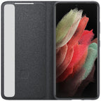 Samsung Galaxy S21 Ultra Smart Clear View Case - Black