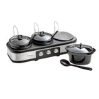 Healthy Choice 2.5L Electric 3-Pot Slow Cooker - SC3-250SS