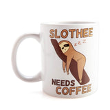 Sloth Coffee Mug - White