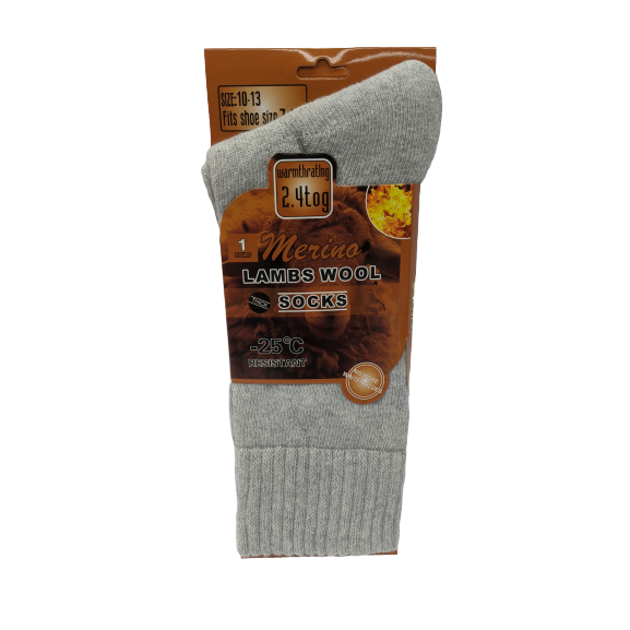Merino Lambs Wool Thick Socks - Assorted Colours