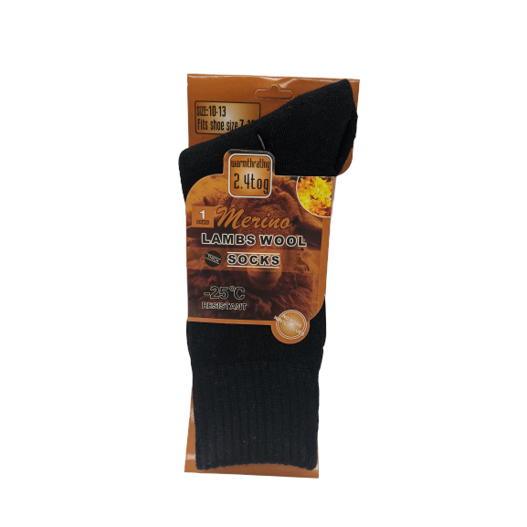 Merino Lambs Wool Thick Socks - Assorted Colours