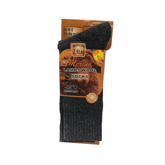 Merino Lambs Wool Thick Socks - Assorted Colours