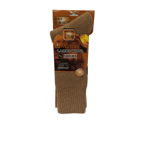 Merino Lambs Wool Thick Socks - Assorted Colours