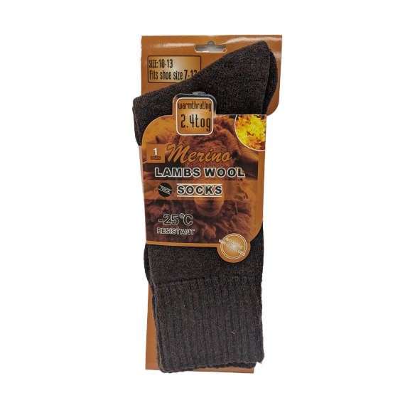Merino Lambs Wool Thick Socks - Assorted Colours