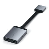 Satechi USB-C to Dual HDMI Adapter - Space Grey - Damaged Box