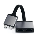 Satechi USB-C to Dual HDMI Adapter - Space Grey - Damaged Box