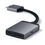 Satechi USB-C to Dual HDMI Adapter - Space Grey