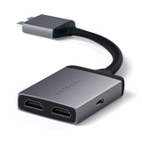 Satechi USB-C to Dual HDMI Adapter - Space Grey - Damaged Box