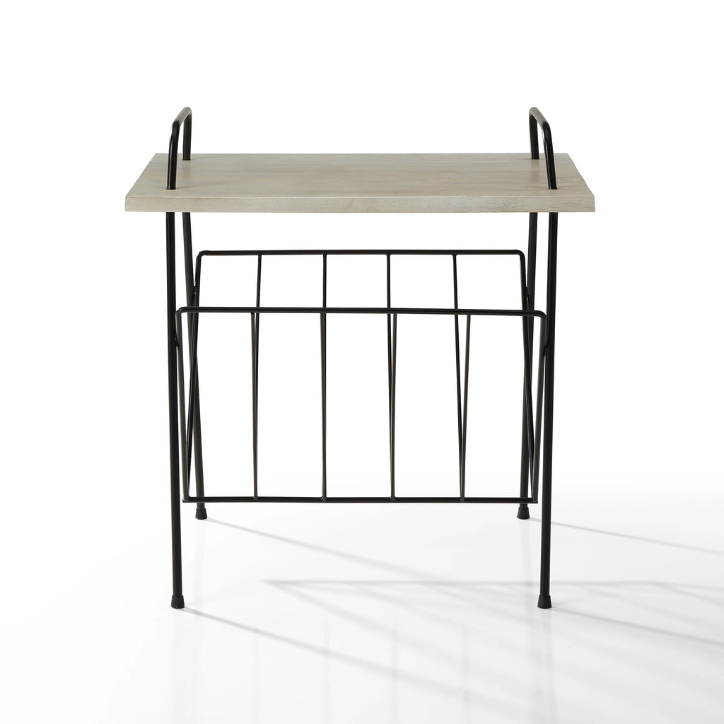 Crosley Wiltshire Turntable Stand - White Wash Wood