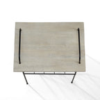 Crosley Wiltshire Turntable Stand - White Wash Wood