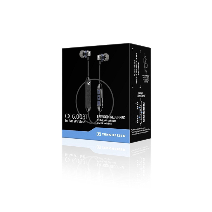 Sennheiser CX6.00BT Bluetooth In-Ear Wireless Headphones (Black)