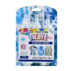 One Step 3 Color Tie Dye Kit - Sky Blue/Gray/Indigo - 3 Pack