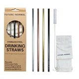 Future Normal Stainless Steel Drinking Straws 4 Pack