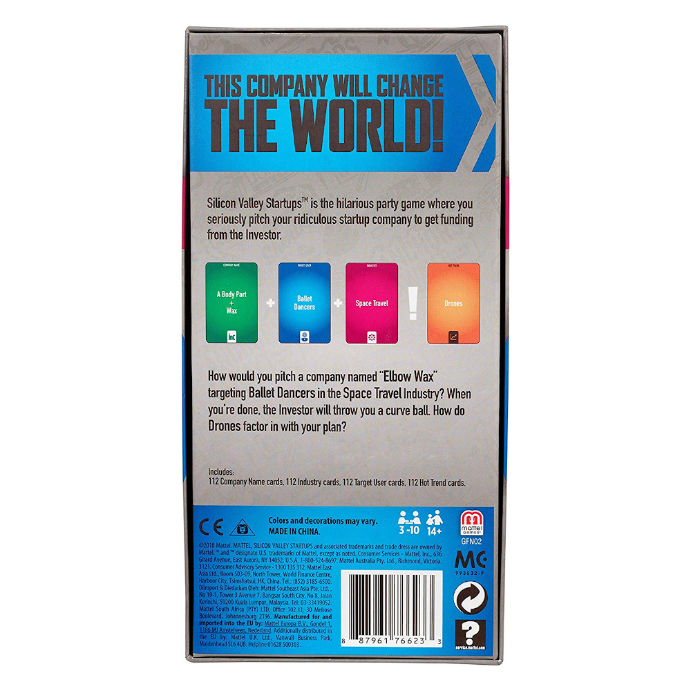 Silicon Valley Startups Card Game