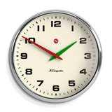 Newgate Superstore Wall Clock Alpha Dial Chrome