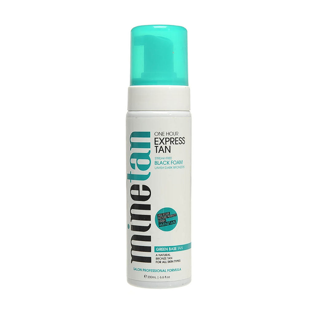 MineTan 1 Hour Express Tan Foam (Green Base) Lavish Dark Bronzer 200ml