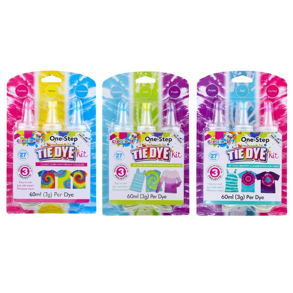 One Step 3 Color Tie Dye Kit - 3 Pack