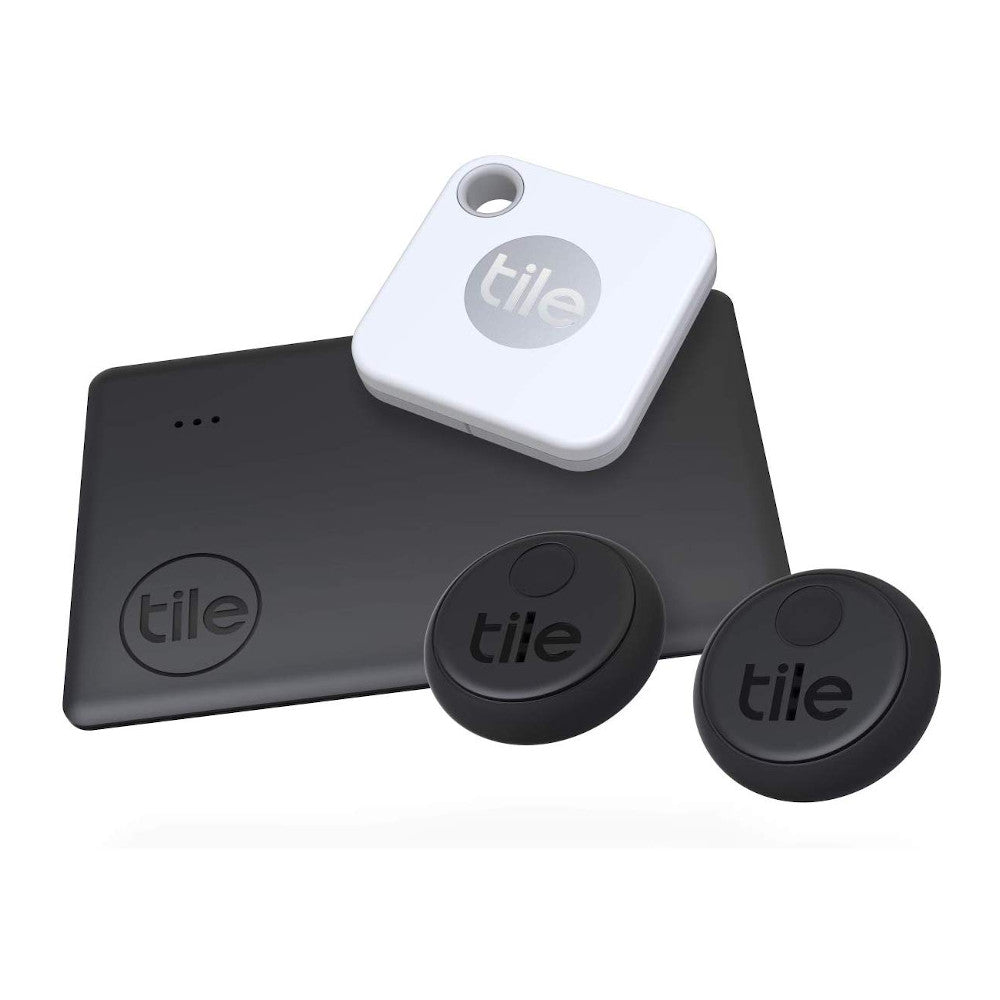 Tile Essentials (2020) 4-Pack (1 Mate, 1 Slim, 2 Stickers)