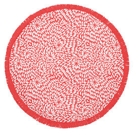 Lazy Dayz Round Beach Towel with Tassels