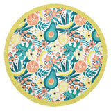 Lazy Dayz Round Beach Towel with Tassels