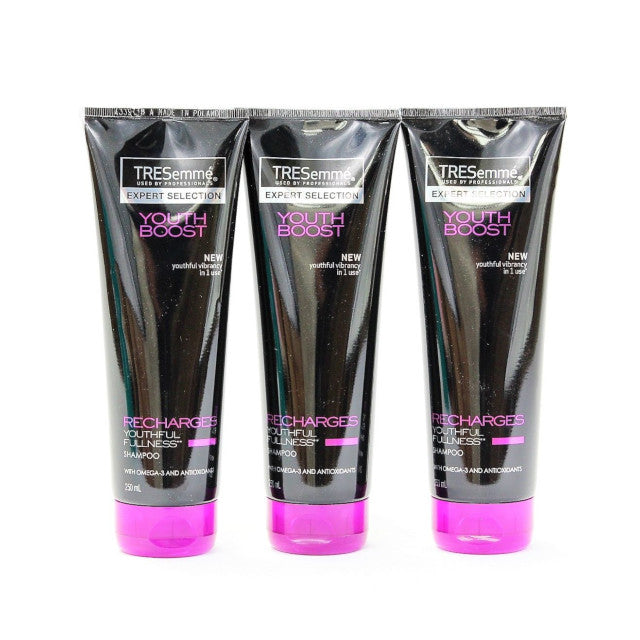 3 Pack x TRESemmé Youth Boost Shampoo Recharges Youthful Fullness 250mL