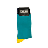 Sock Standard - Turquoise & Yellow