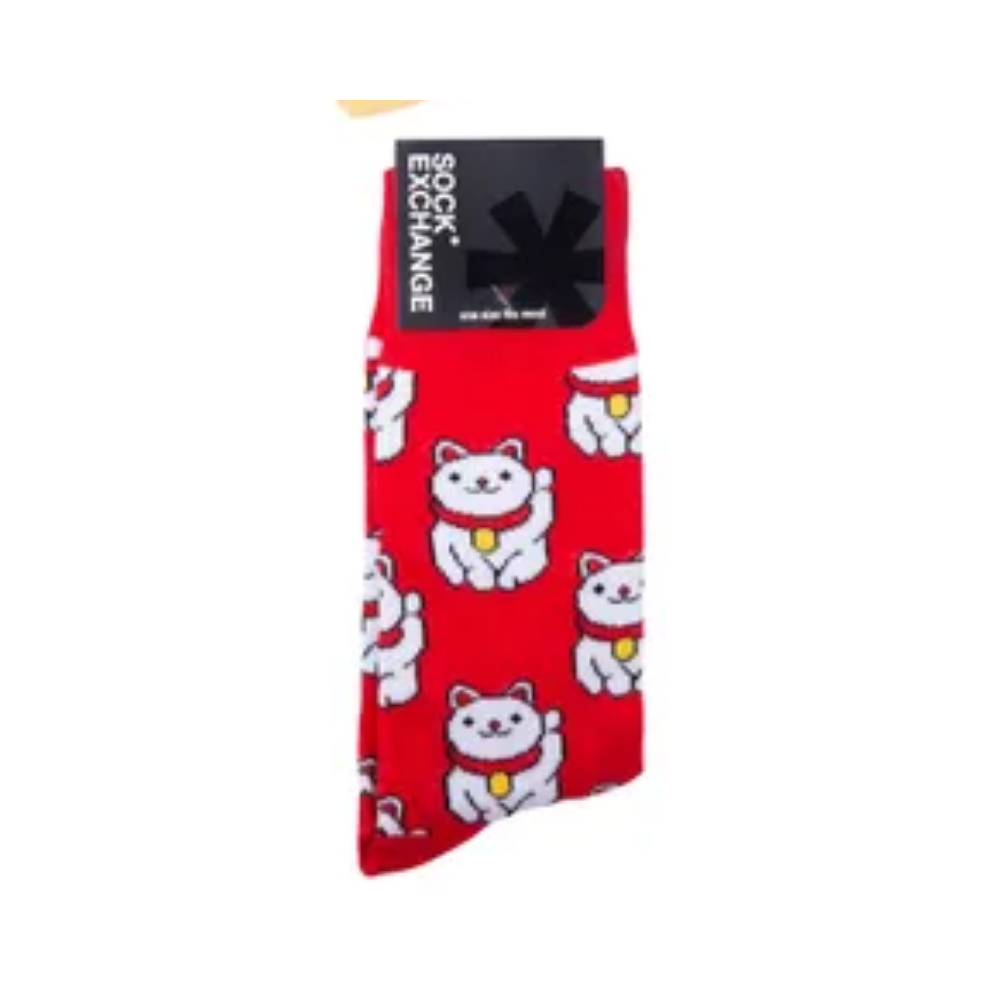 Sock Exchange - Waving Cats