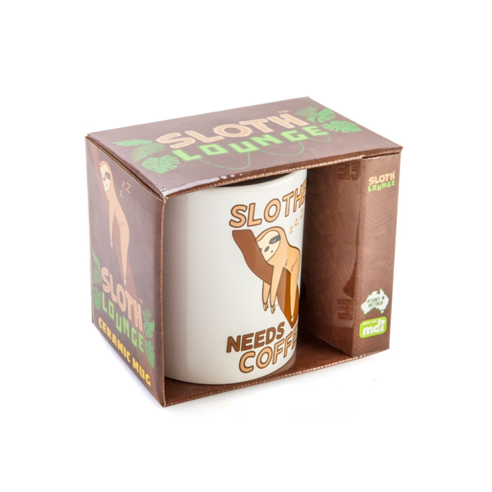 Sloth Coffee Mug - White