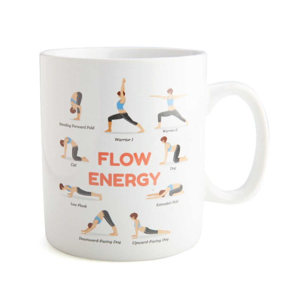 Yoga Poses Giant Coffee Mug - 900ml