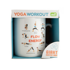 Yoga Poses Giant Coffee Mug - 900ml