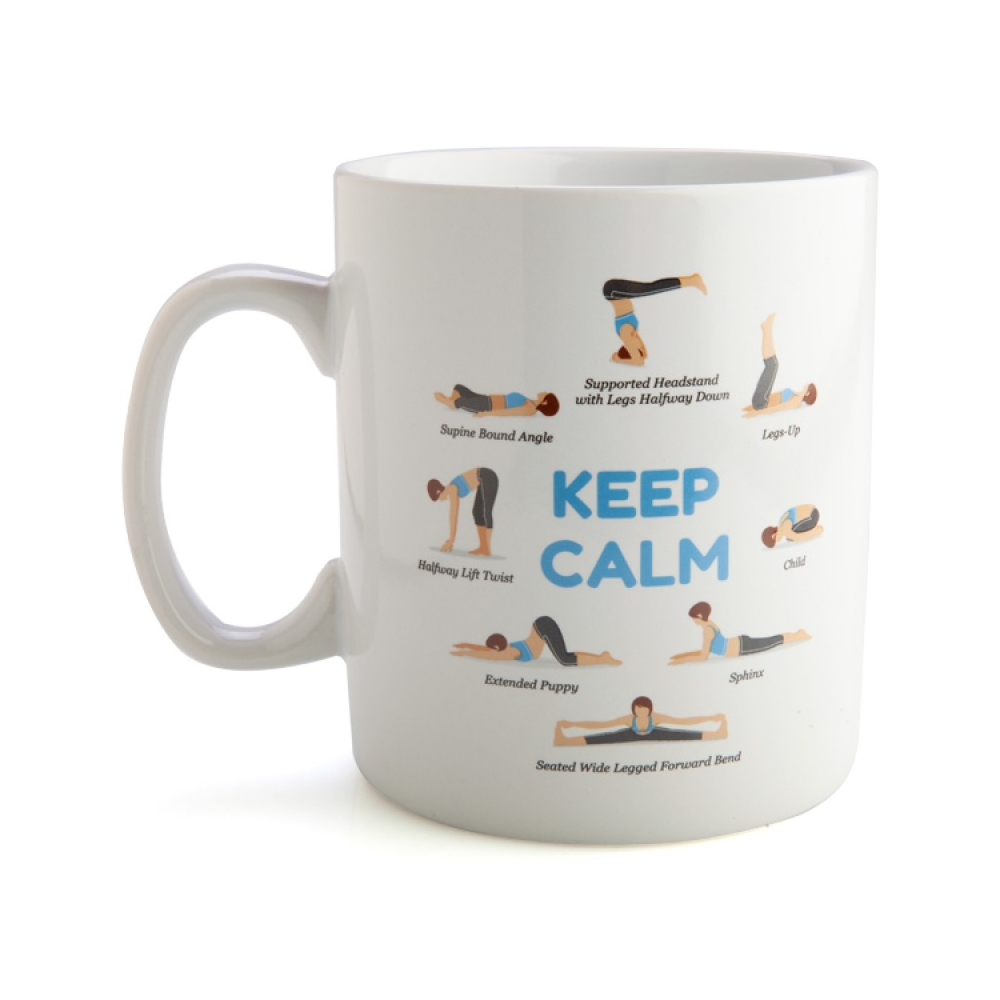 Yoga Poses Giant Coffee Mug - 900ml