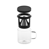 Sherwood Home 300ml Brew Glass Coffee Cup and Metal Filter Paper