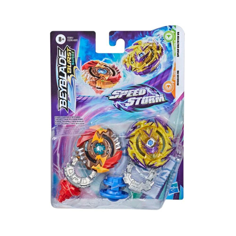 Beyblade Burst Surge Speedstorm Set - Regulus R6/Spear Valtryek V6