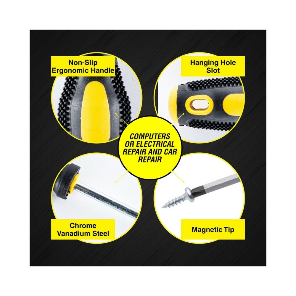 Handy Hardware Philips Head Screwdriver with Magnetic Tips - 23cm