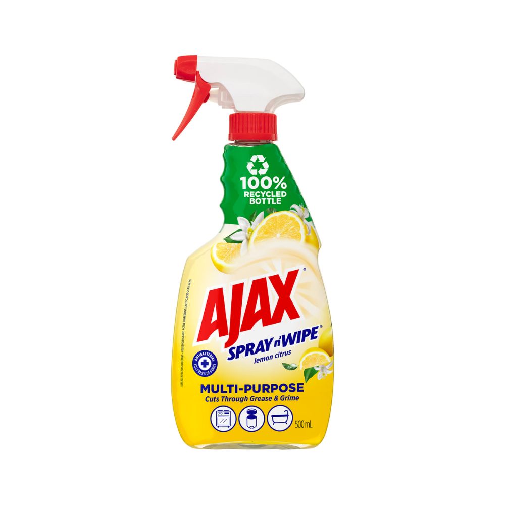 2 Pack x Ajax Spray n' Wipe Multi-Purpose Surface Spray Lemon Citrus 500ml