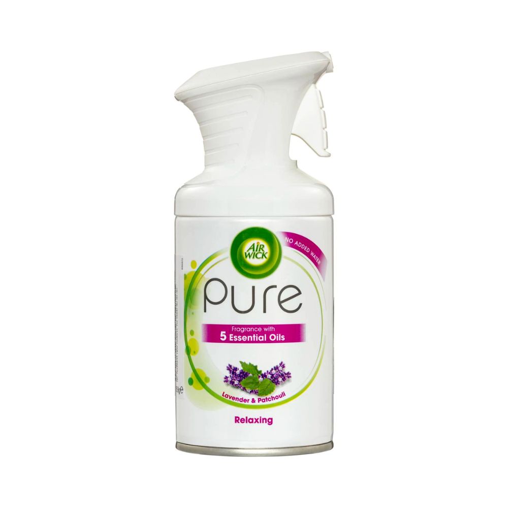 3 Pack x Air Wick Pure Relaxing Aerosol Air Freshener Lavender & Patchouli - 159g