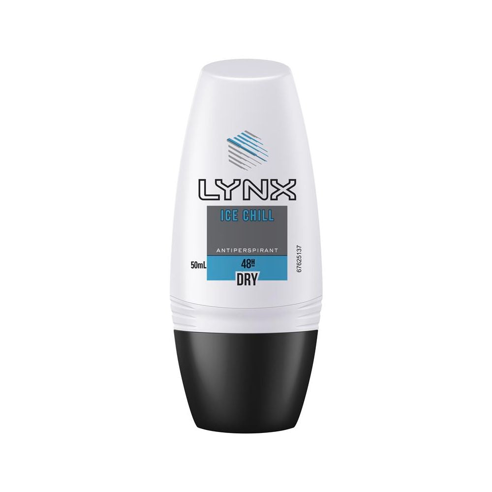 6 Pack x Lynx Men Antiperspirant Roll On Deodorant Ice Chill 50ml