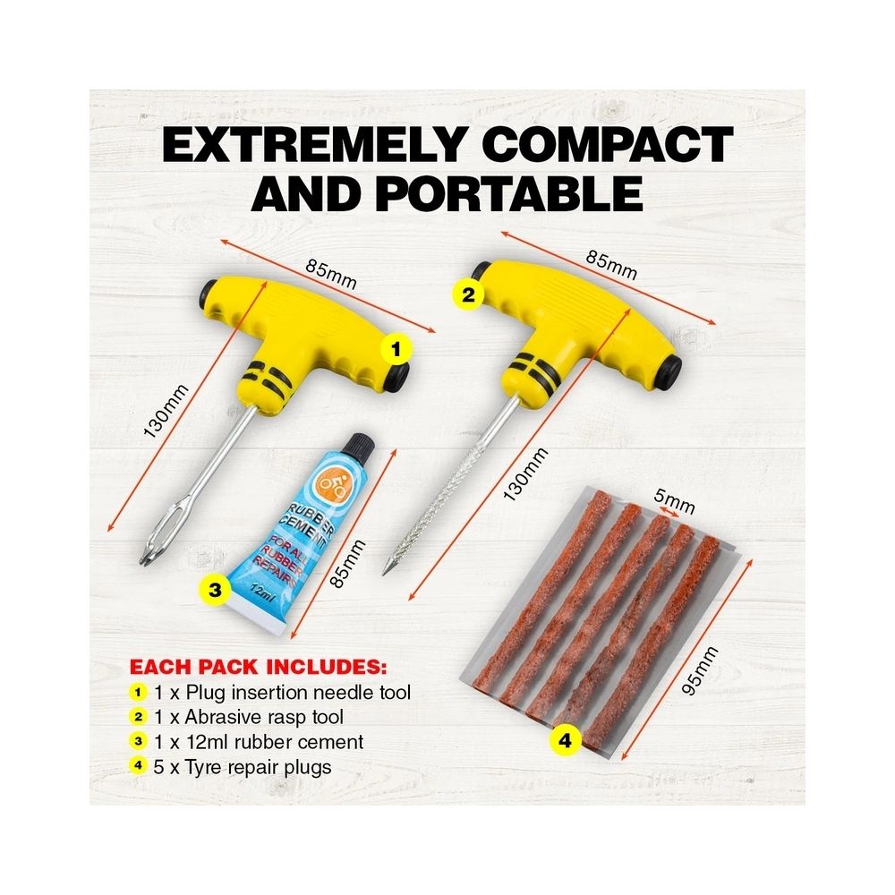 8 Piece Tyre Repair Kit