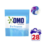 OMO Sensitive 3 in 1 Laundry Capsules - 28 Pack - 728g