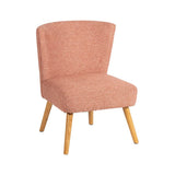 Amalfi VaVida Upholstered Accent Chair 56x60x71cm - Salmon