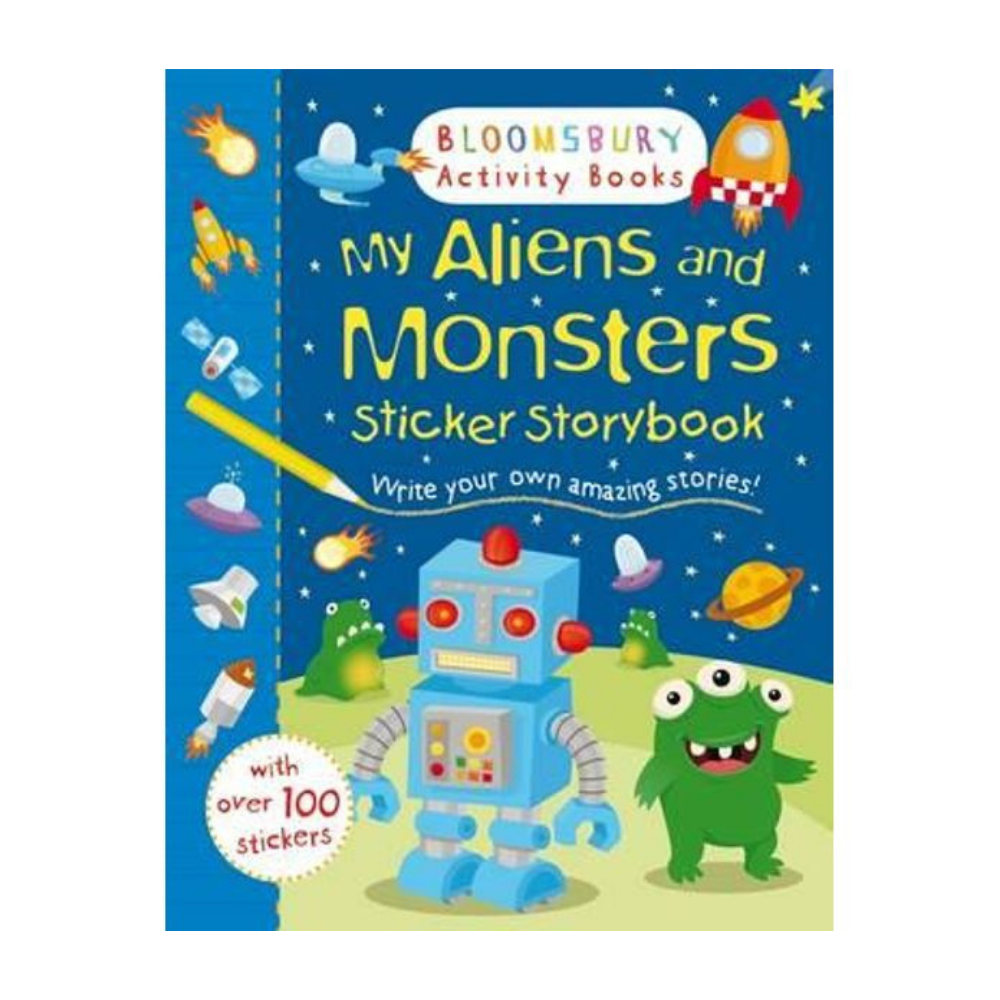 Aliens And Monsters Sticker Story Book