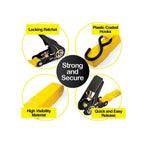 Handy Hardware 2 Piece Ratchet Tie Down 4.5m x 25mm - 230kg