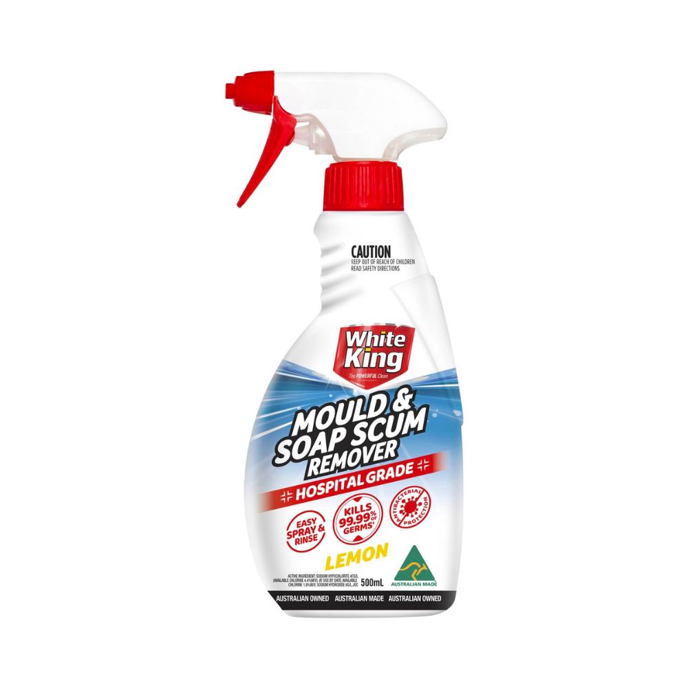 2 Pack x White King Mould & Soap Scum Remover Lemon - 500ml